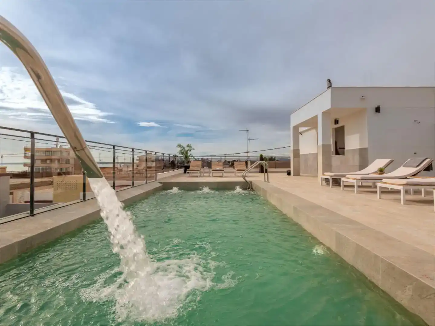 Swimming pool of Commercial properties for sale in Santa Pola  with Air Conditioner
