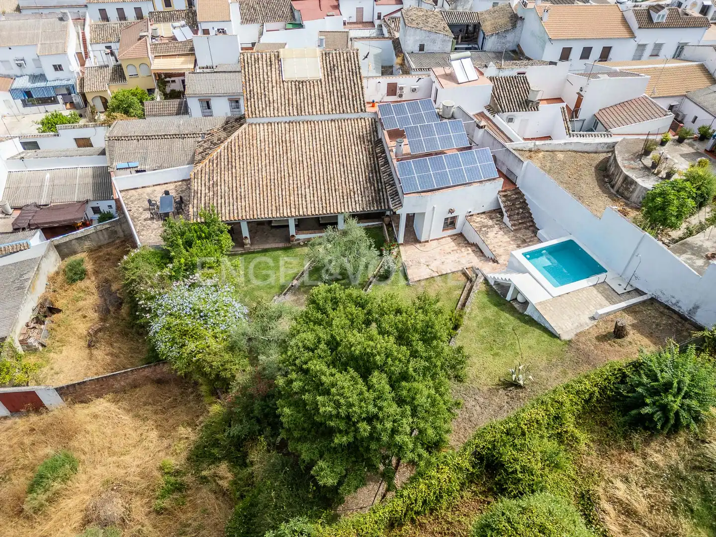 Vista exterior de Casa o xalet en venda en La Puebla de los Infantes amb Aire condicionat, Calefacció i Jardí privat