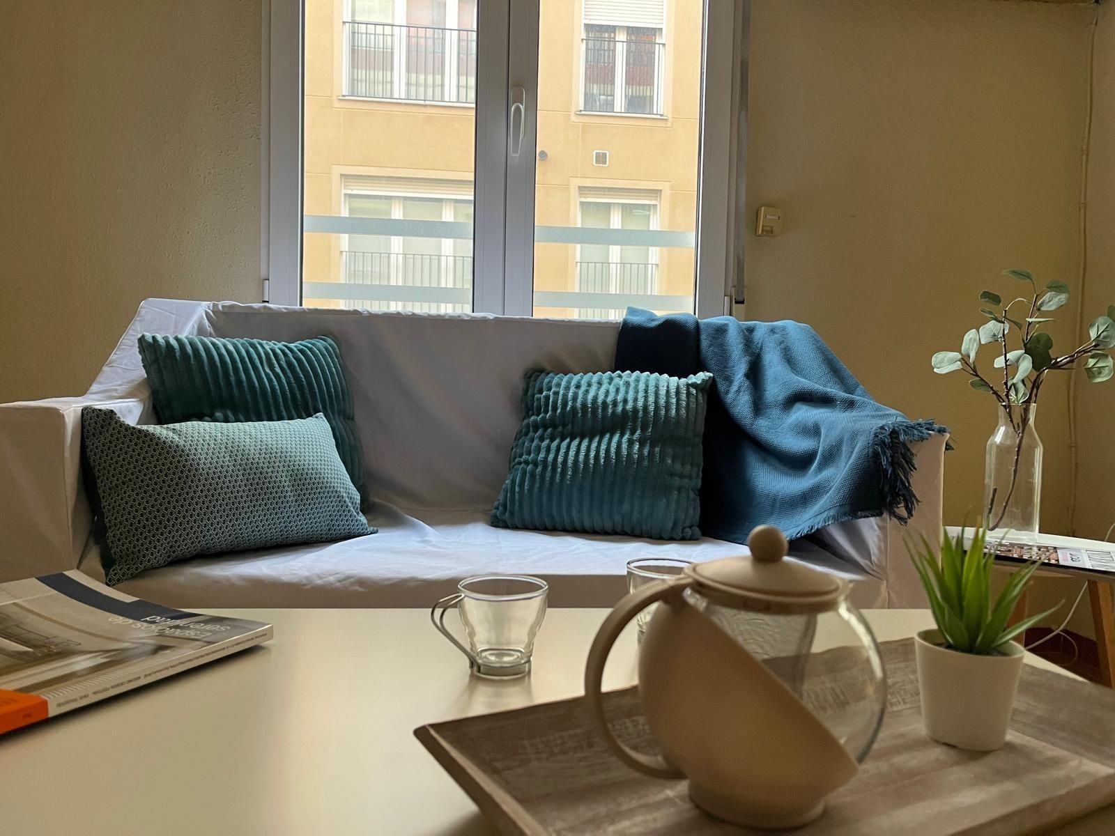 Sala d'estar de Pis en venda en  Valencia Capital amb Aire condicionat i Balcó