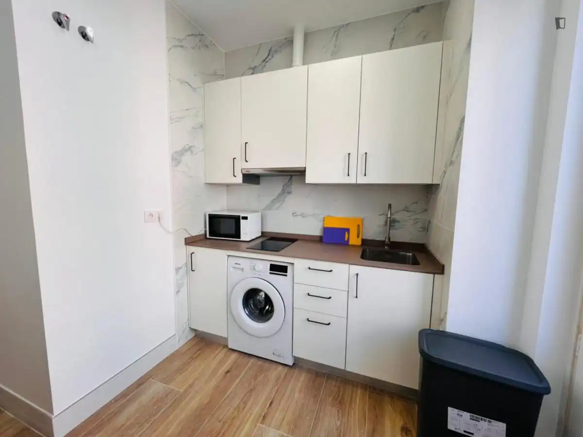 Cocina de Apartamento de alquiler en Madrid con Aire acondicionado, Calefacción y Amueblado