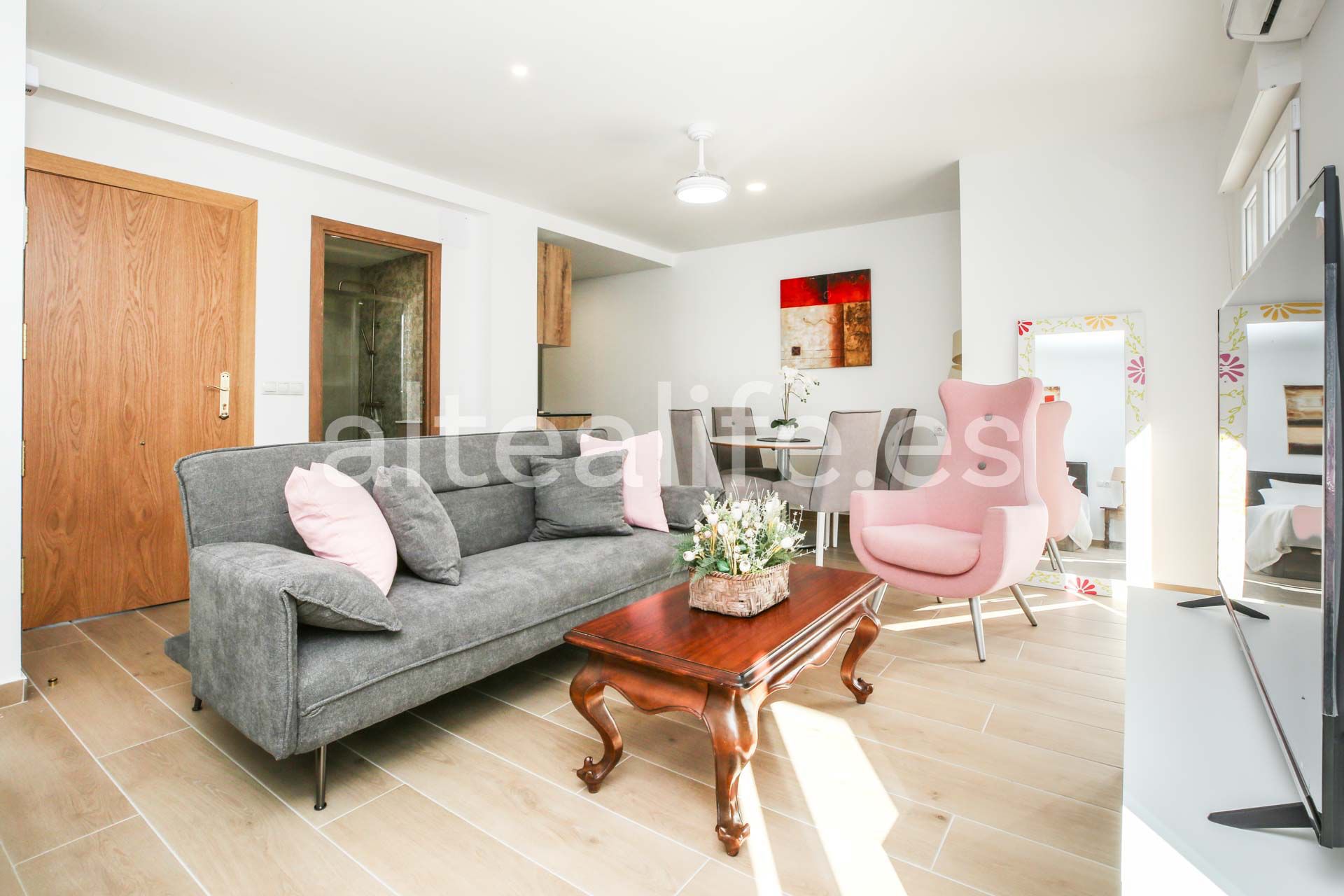 Living room of Study to rent in Altea  with Air Conditioner, Furnished and Balcony