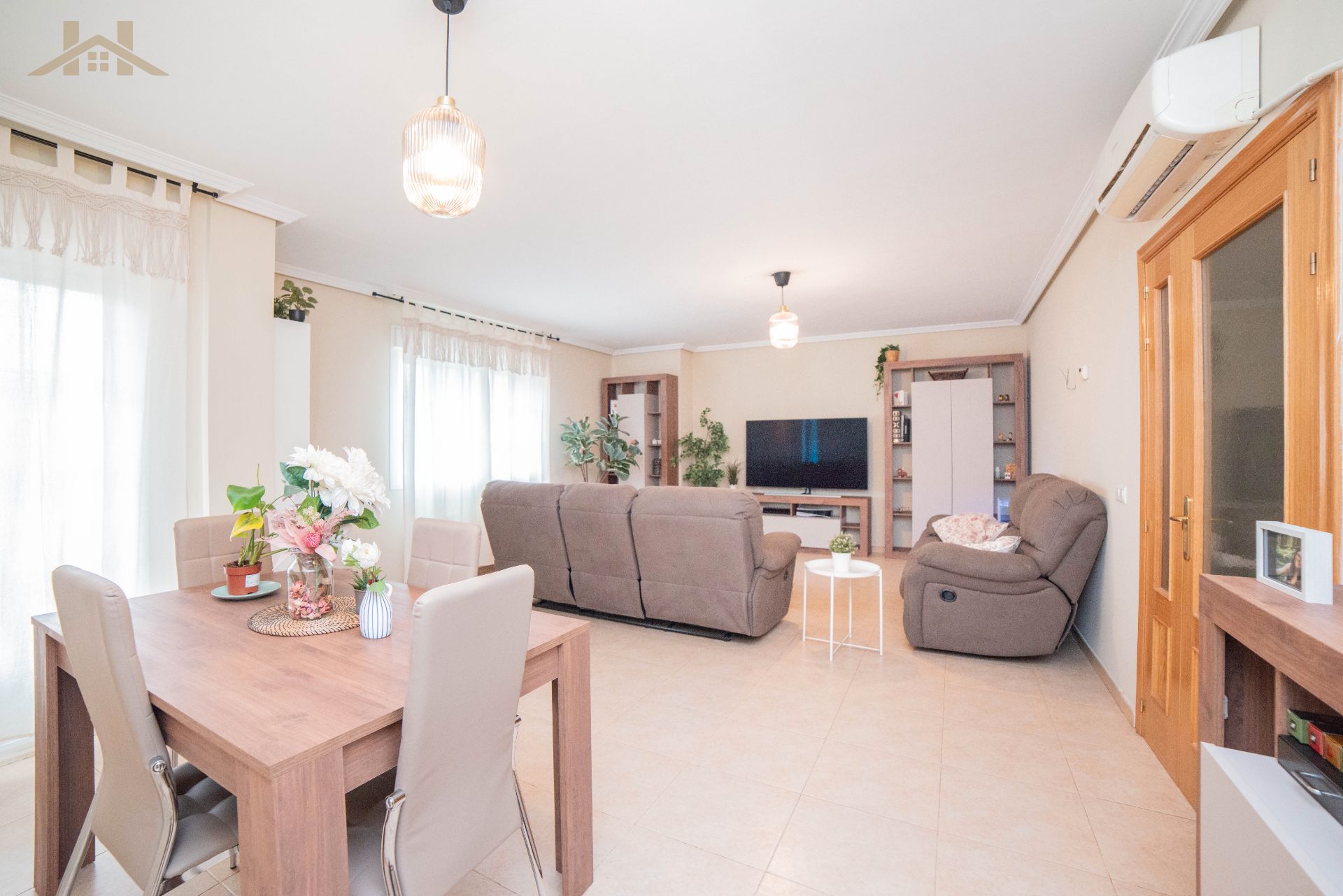 Living room of Flat for sale in Las Ventas de Retamosa  with Air Conditioner, Heating and Private garden