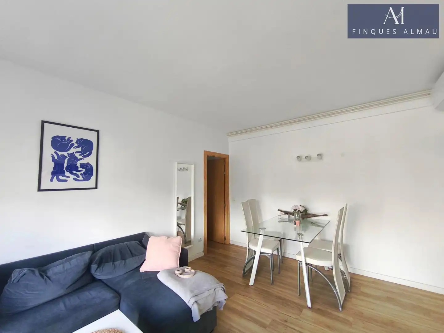 Esszimmer von Wohnung zum Verkauf in Sitges mit Klimaanlage, Parkett und Terrasse