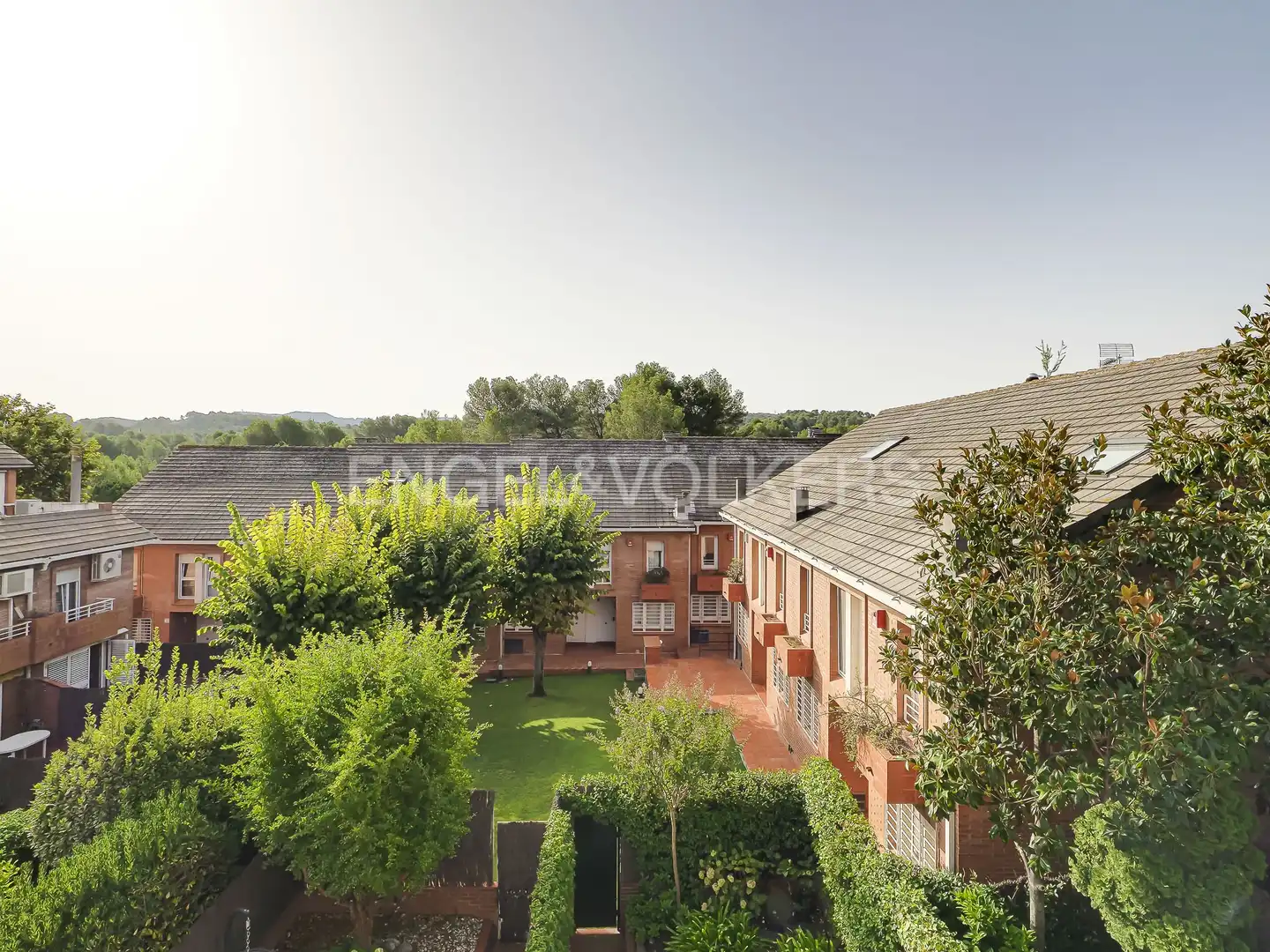 Terrassa de Casa adosada de lloguer en Sant Cugat del Vallès amb Aire condicionat, Calefacció i Jardí privat