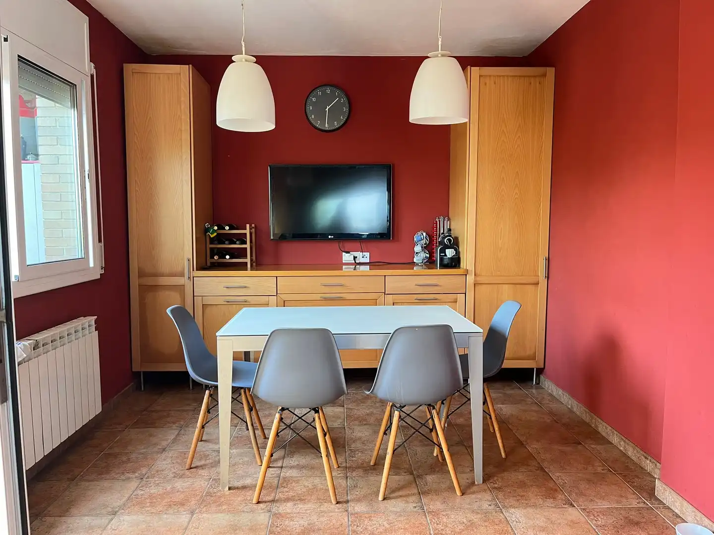 Menjador de Casa o xalet en venda en Vilanova del Vallès amb Calefacció, Jardí privat i Terrassa