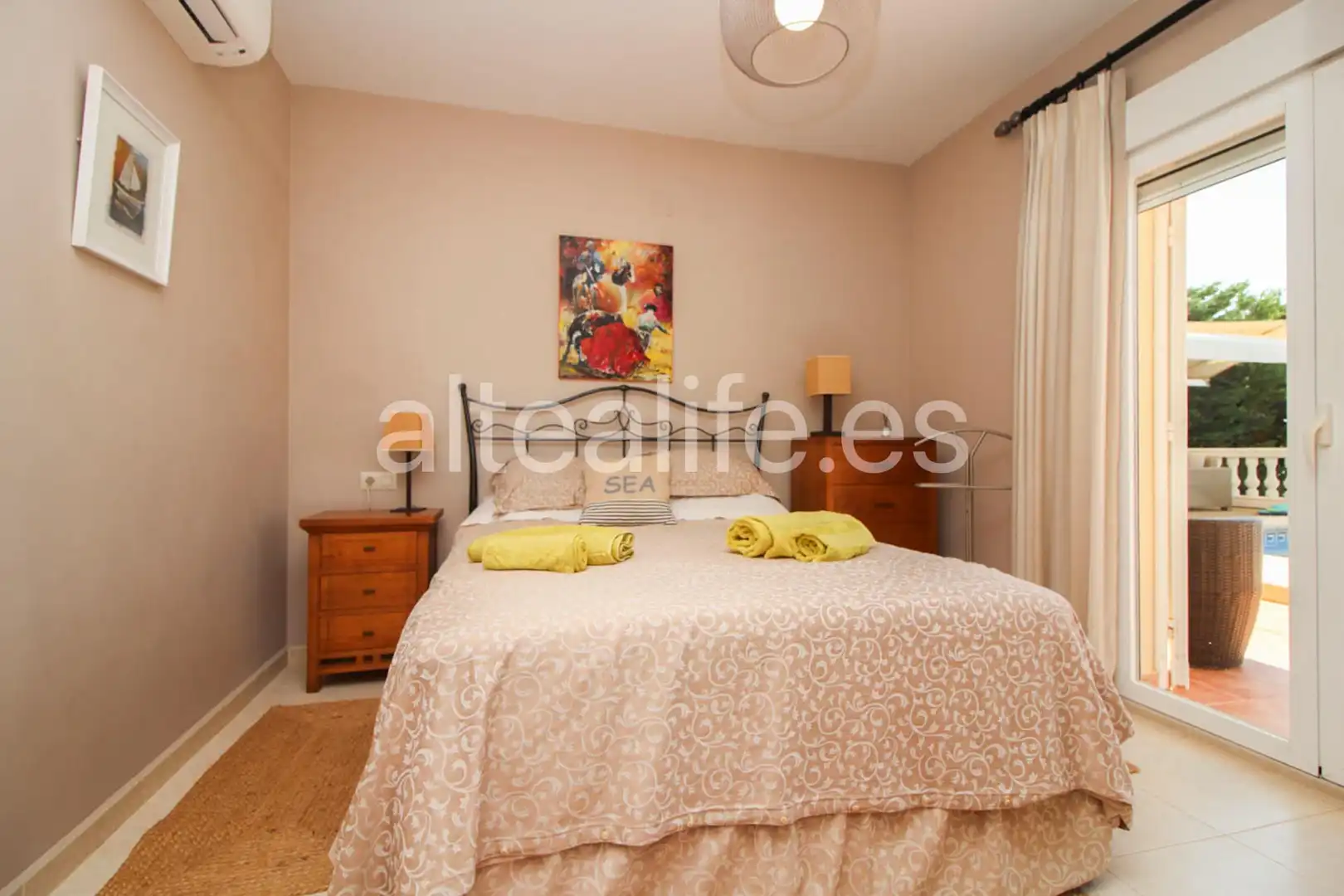 Bedroom of Houses for sale in Altea  with Air Conditioner, Heating and Private garden