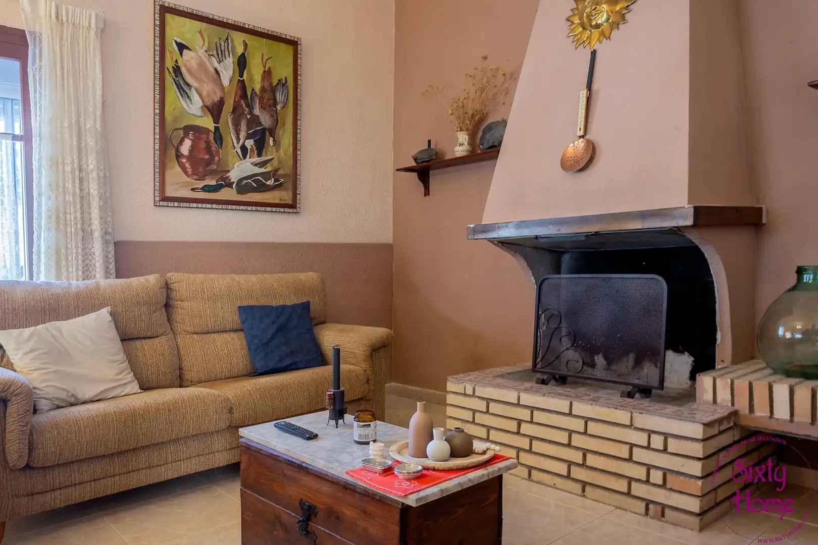 Sala de estar de Casa o chalet en venta en Belchite con Aire acondicionado, Calefacción y Terraza
