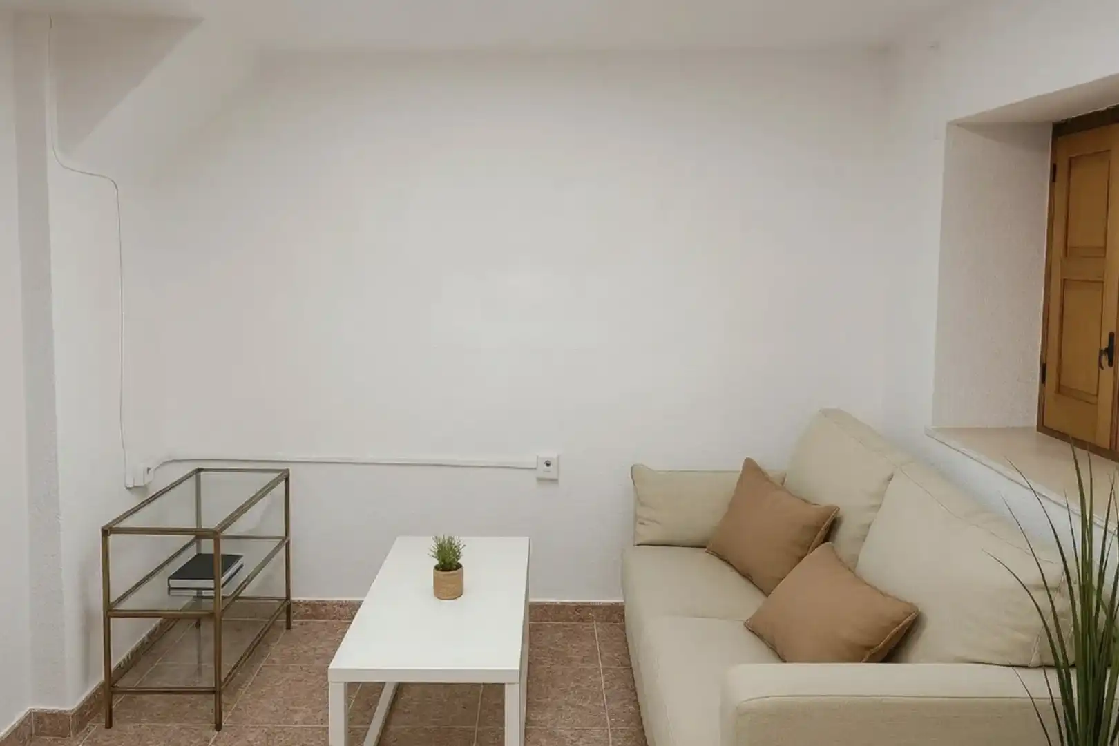 Sala de estar de Estudio de alquiler en Xàtiva con Aire acondicionado, Amueblado y Horno