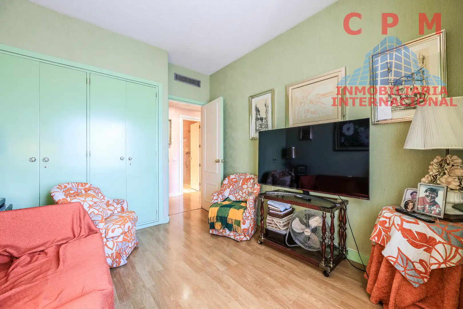 Wohnzimmer von Wohnung zur Miete in Madrid mit Klimaanlage, Heizung und Parkett