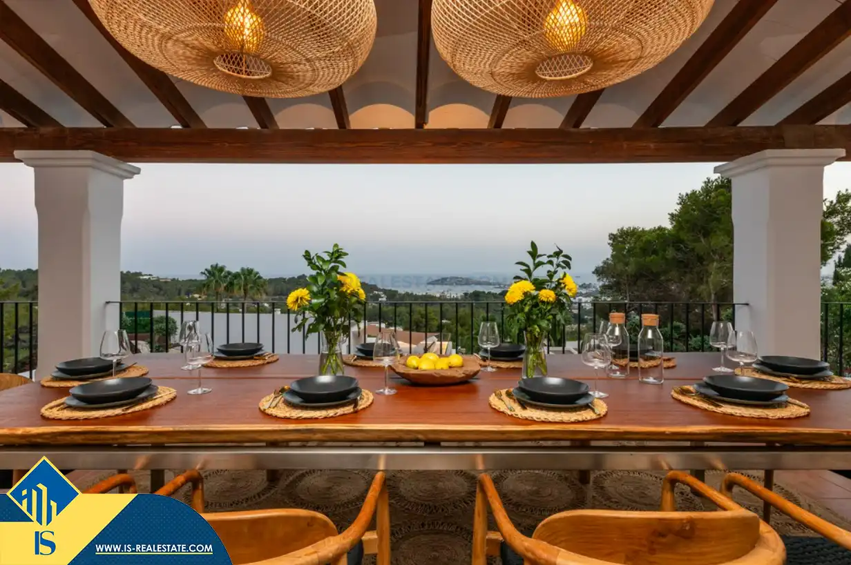 Terrassa de Casa o xalet en venda en Santa Eulària des Riu amb Aire condicionat, Calefacció i Jardí privat