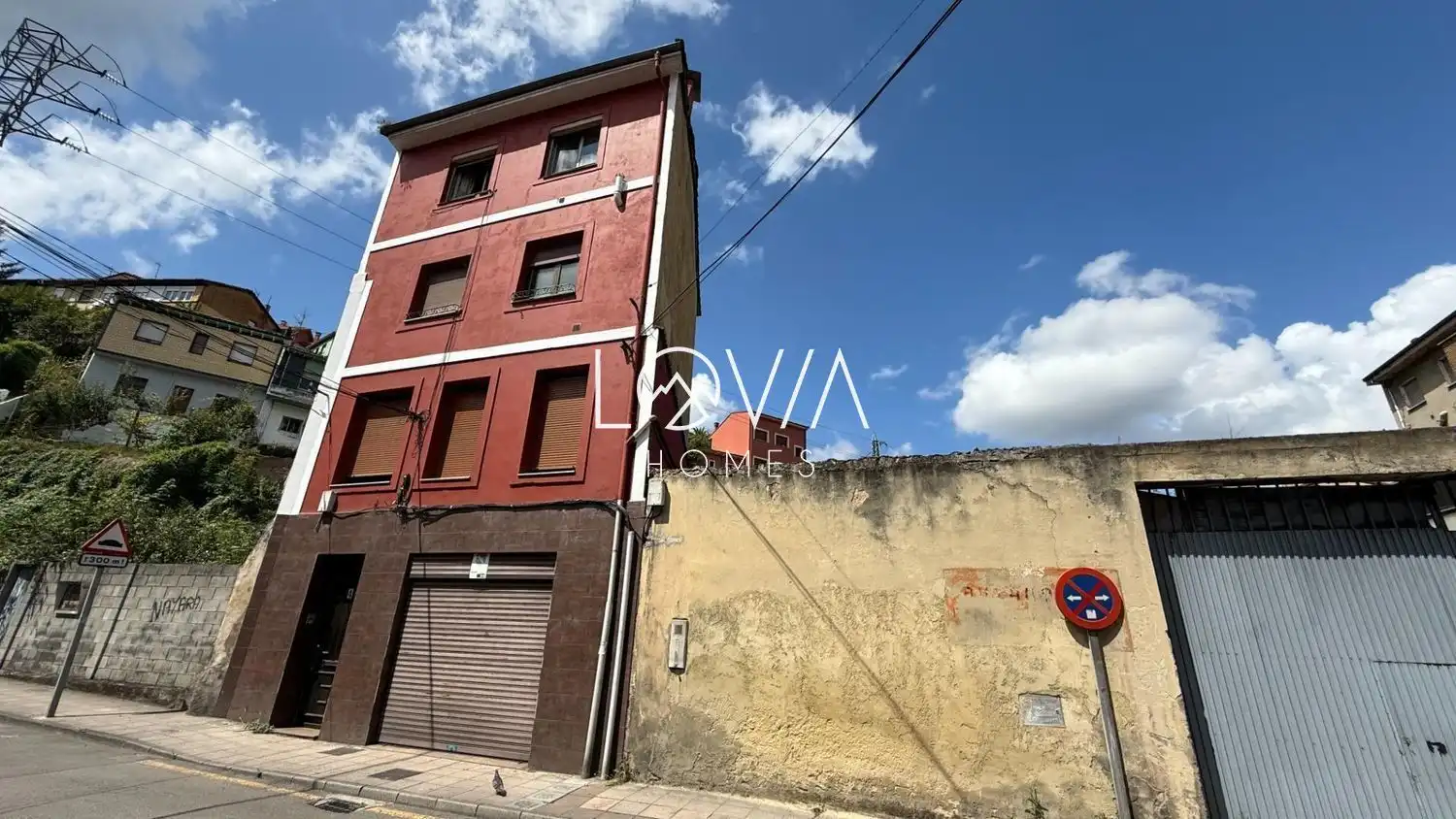 Vista exterior de Piso en venta en Langreo