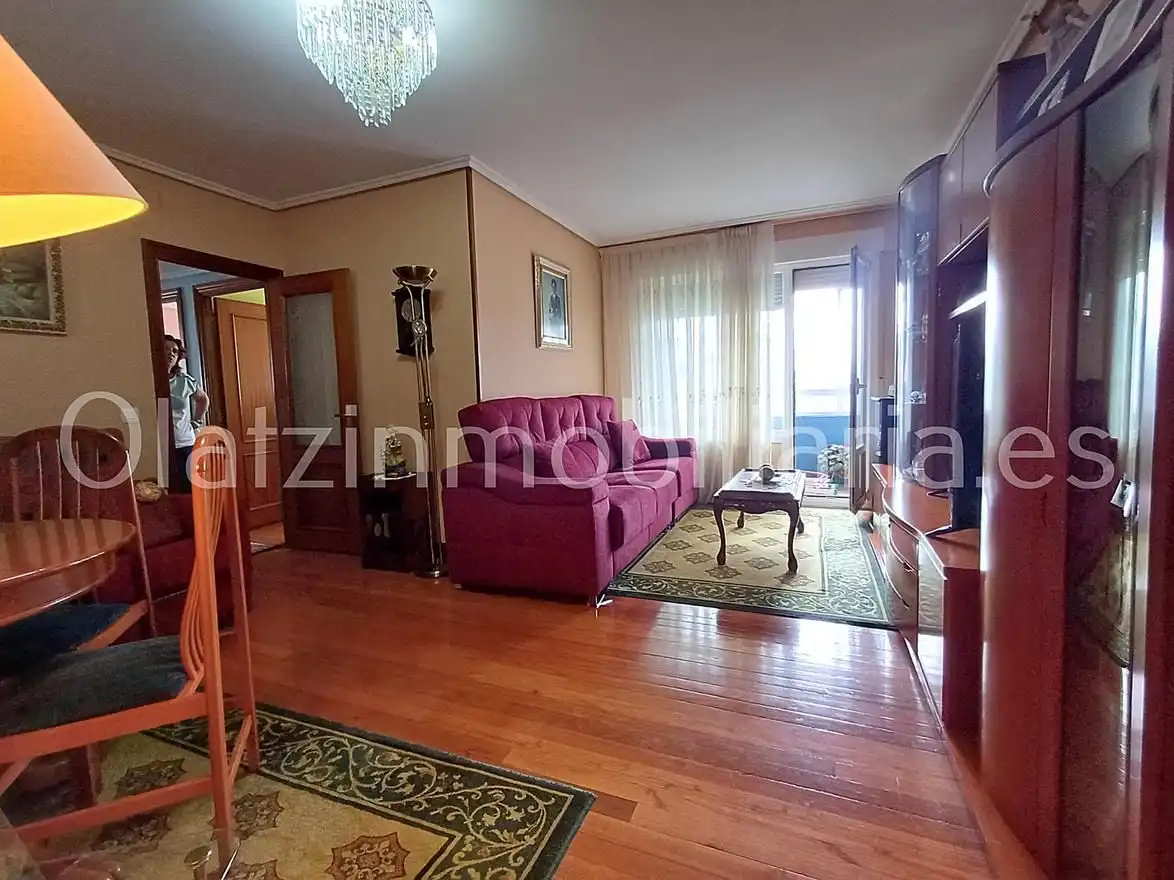 Living room of Flat for sale in Bilbao   with Heating, Terrace and Balcony
