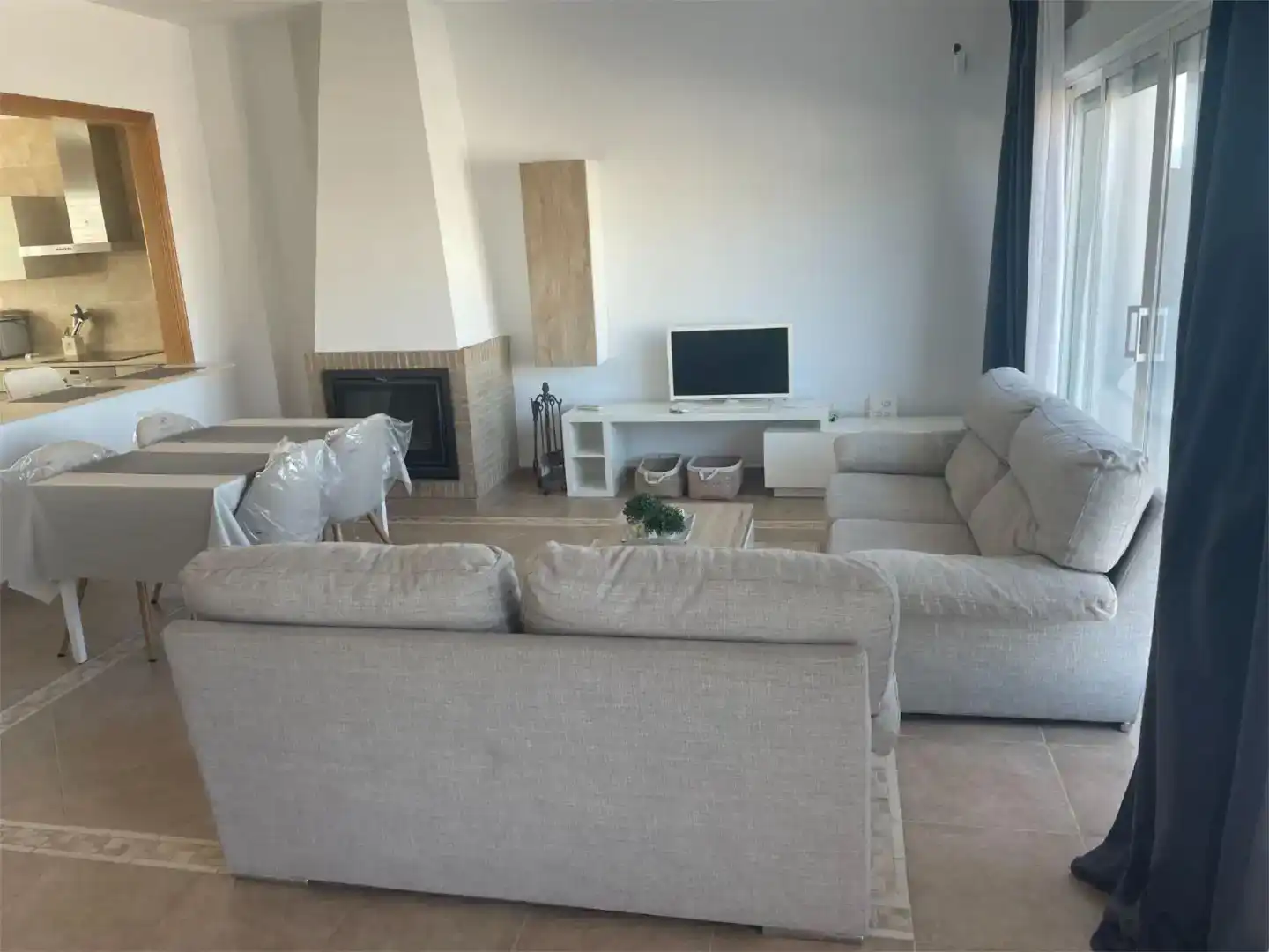 Sala de estar de Piso en venta en Cullera con Aire acondicionado, Piscina y Balcón