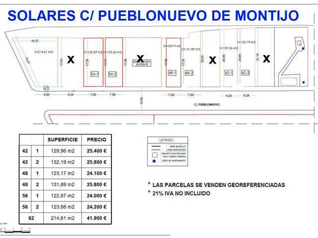 Terreno residencial en Venta en Calle Pueblonuevo, 16 en Montijo