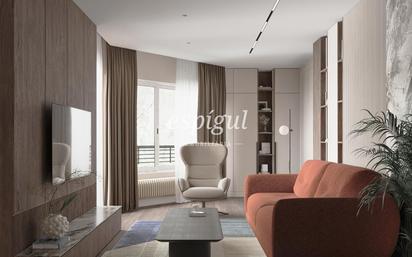 Living room of Flat for sale in  Barcelona Capital  with Air Conditioner, Heating and Parquet flooring