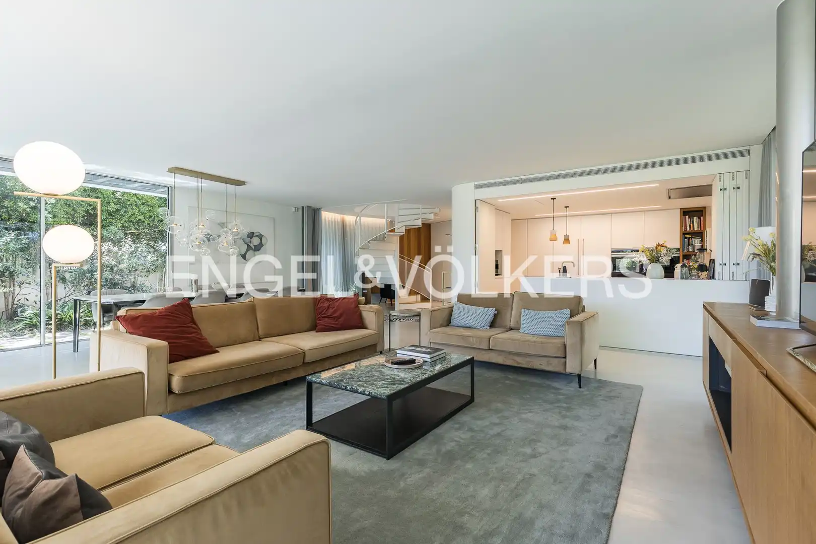 Living room of Houses for rent in Castelldefels  with Air Conditioner, Heating and Private garden