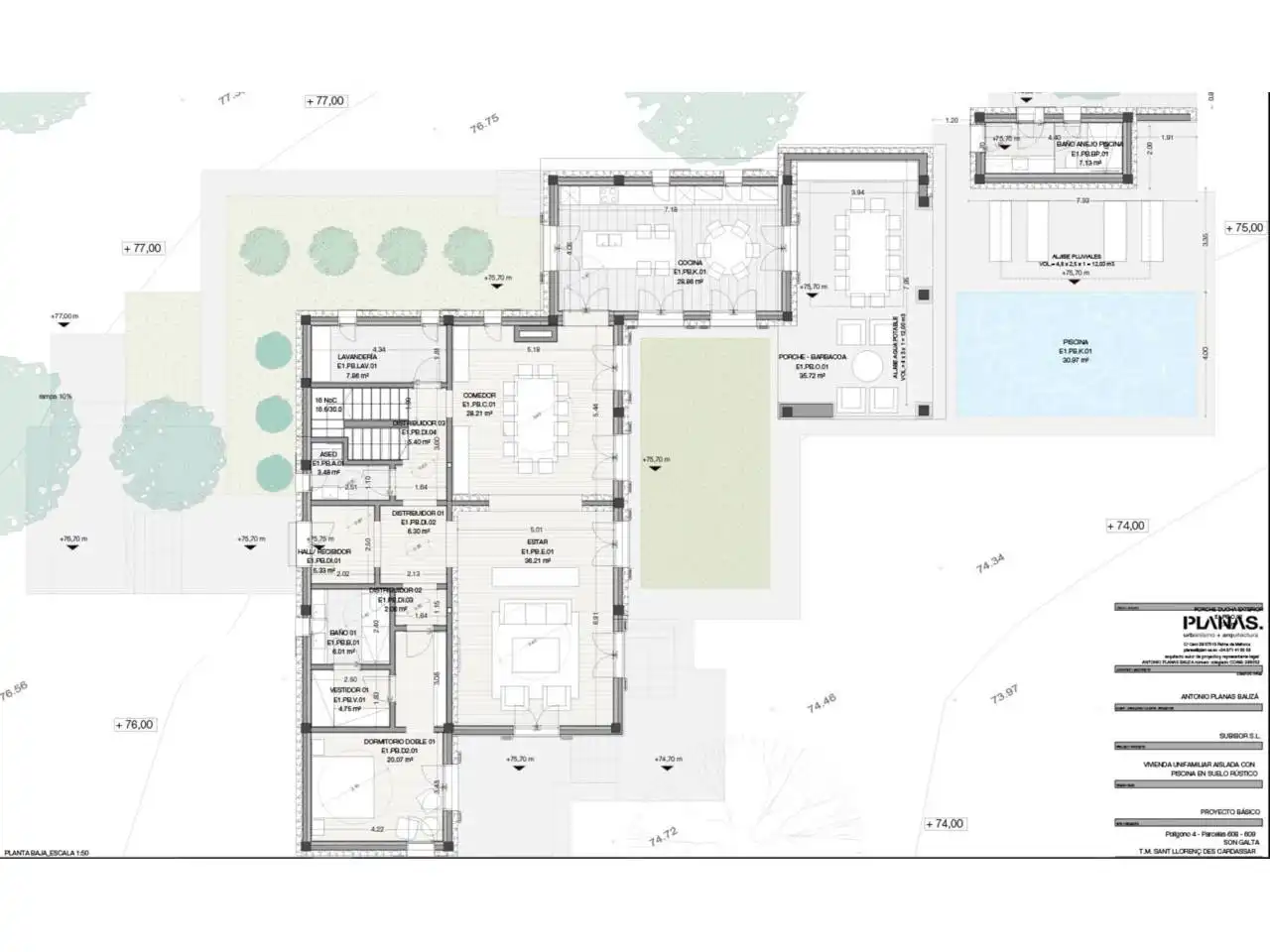 Landhaus mit Pool zum Verkauf in Poligono 4 608, imagen 26
