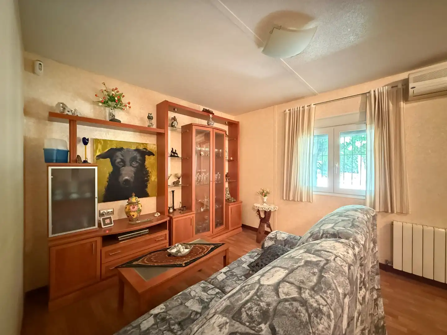 Sala de estar de Casa o chalet en venta en Caspe con Calefacción, Jardín privado y Parquet