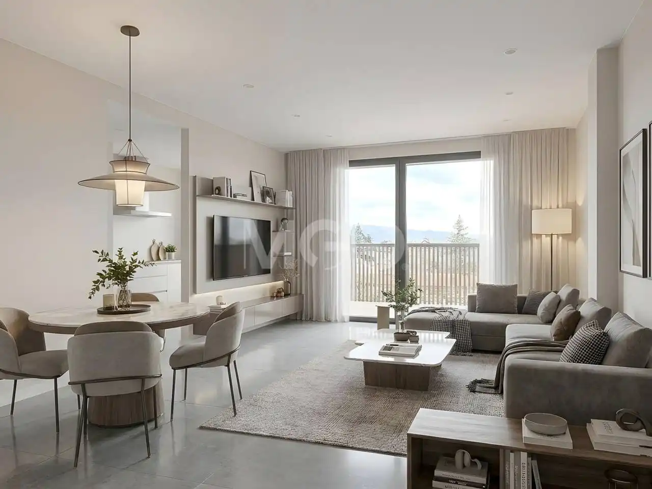 Living room of Flat for sale in Vic  with Heating and Balcony