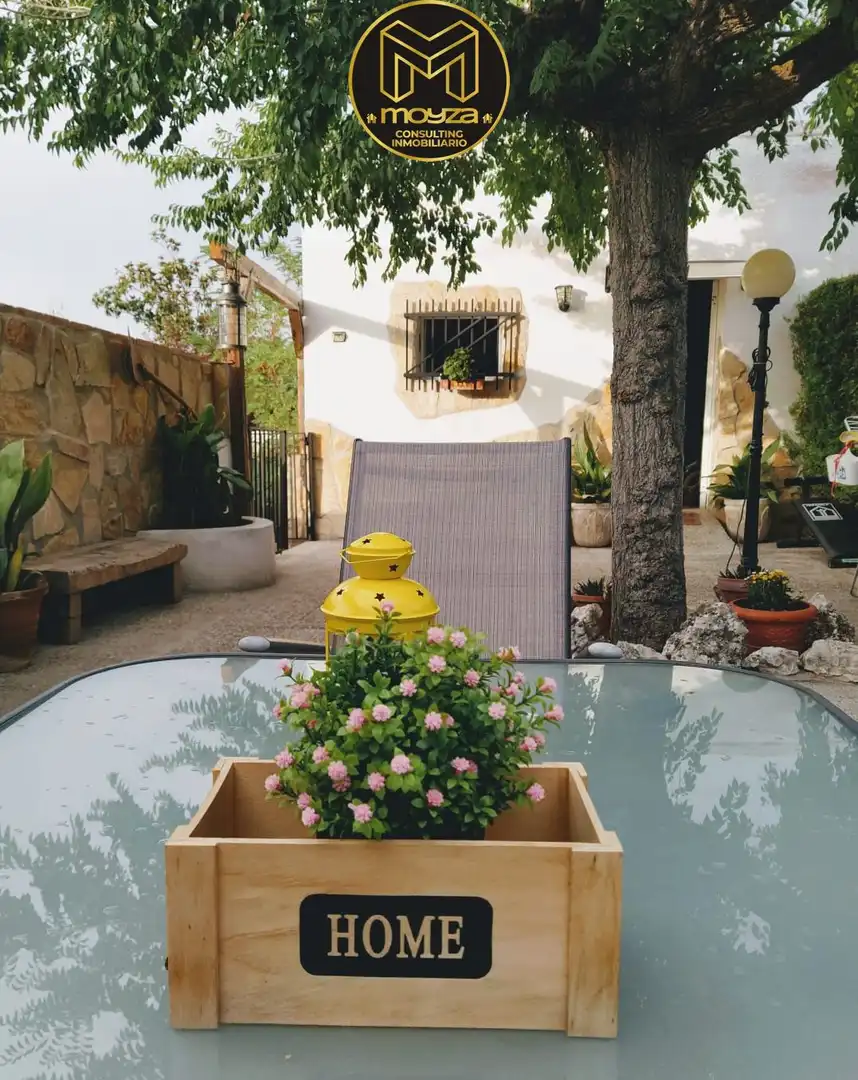 Terrasse von Haus oder Chalet zur Miete in Los Villares mit Klimaanlage, Heizung und Abstellraum