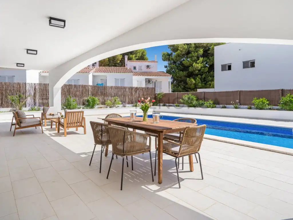 Terrassa de Casa o xalet en venda en Es Mercadal amb Jardí privat, Terrassa i Piscina