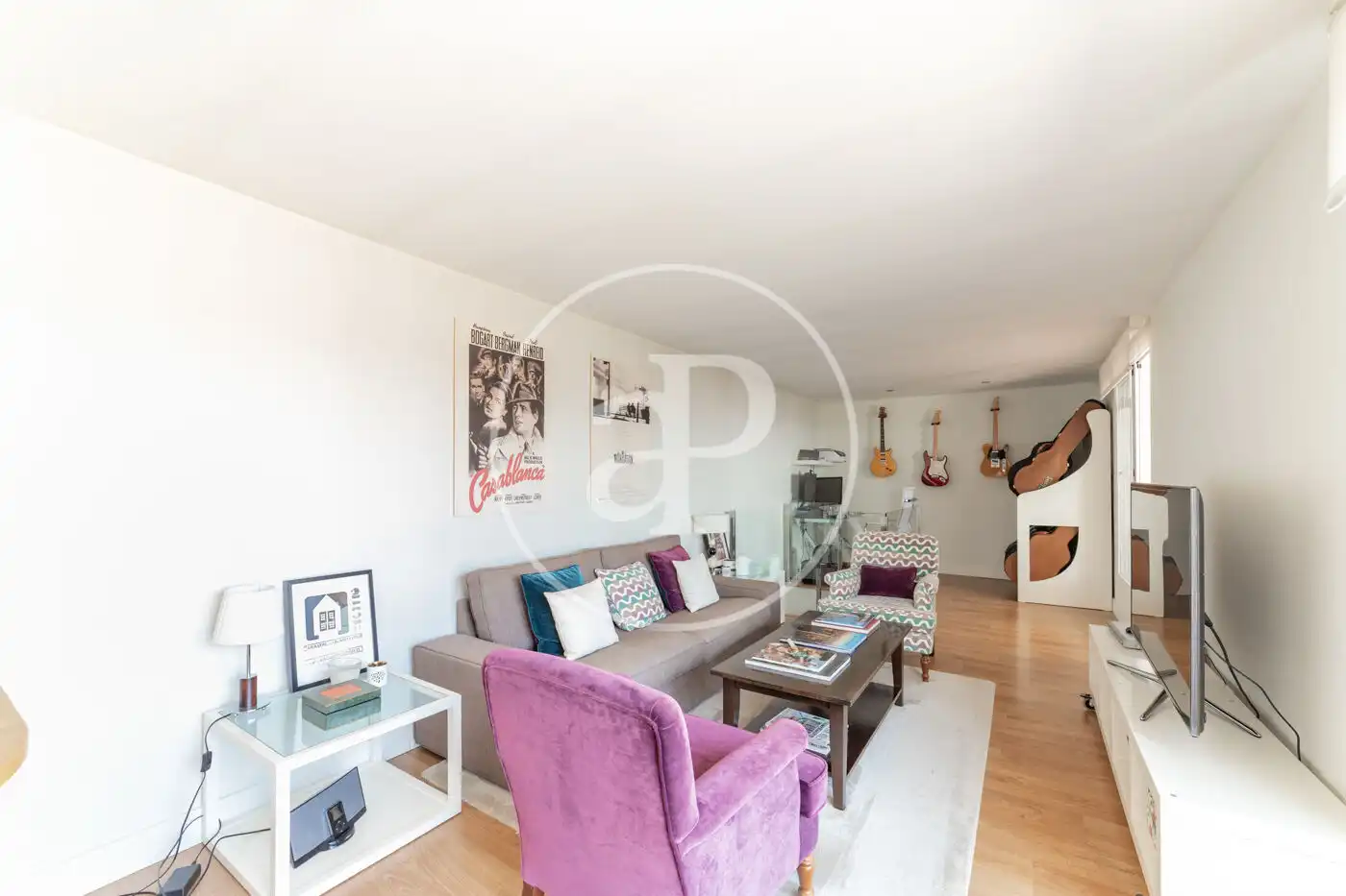 Sala de estar de Ático en venta en Madrid con Aire acondicionado, Calefacción y Jardín privado