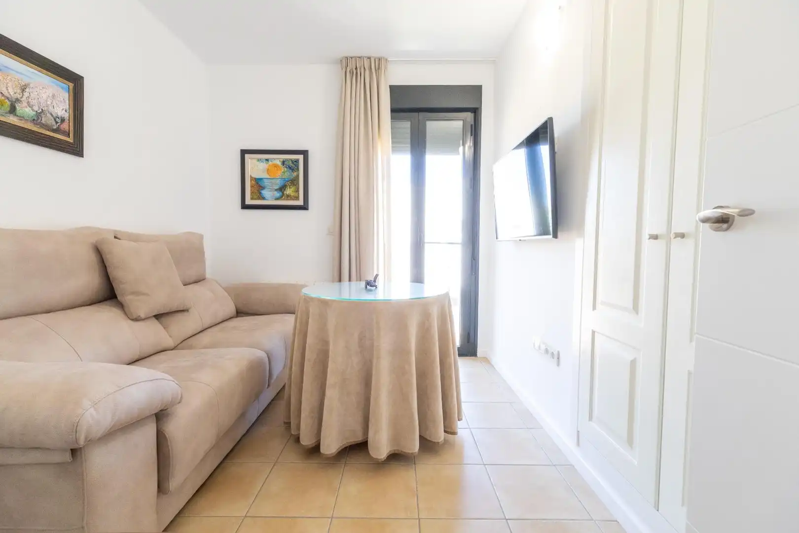 Sala de estar de Ático en venta en Murcia con Aire acondicionado, Calefacción y Jardín privado