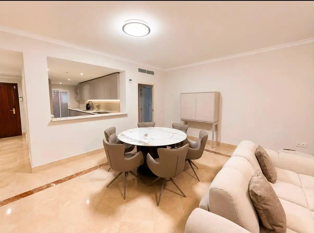 Dining room of Ground floor for rent in Marbella  with Air Conditioner, Terrace and Swimming Pool