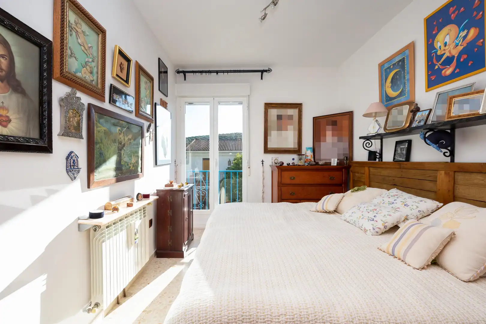 Schlafzimmer von Einfamilien-Reihenhaus zum Verkauf in Benalúa de las Villas mit Balkon