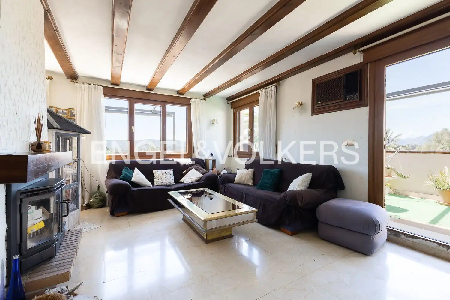 Sala de estar de Ático en venta en Dénia con Aire acondicionado, Calefacción y Jardín privado