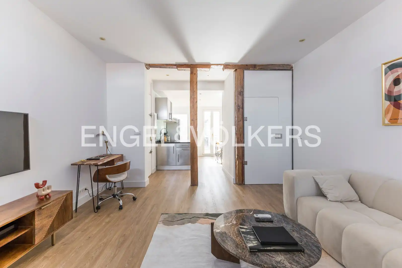 Wohnzimmer von Maisonette zur Miete in Madrid mit Klimaanlage und Heizung