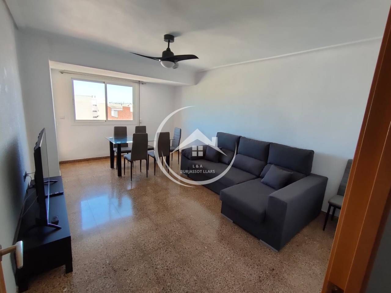 Sala d'estar de Pis en venda en Albuixech amb Moblat i Balcó