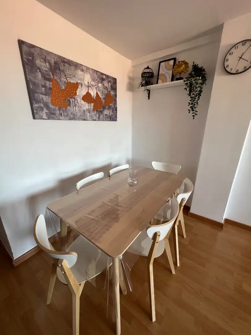 Dining room of Flat for rent in Málaga  with Air Conditioner, Heating and Furnished