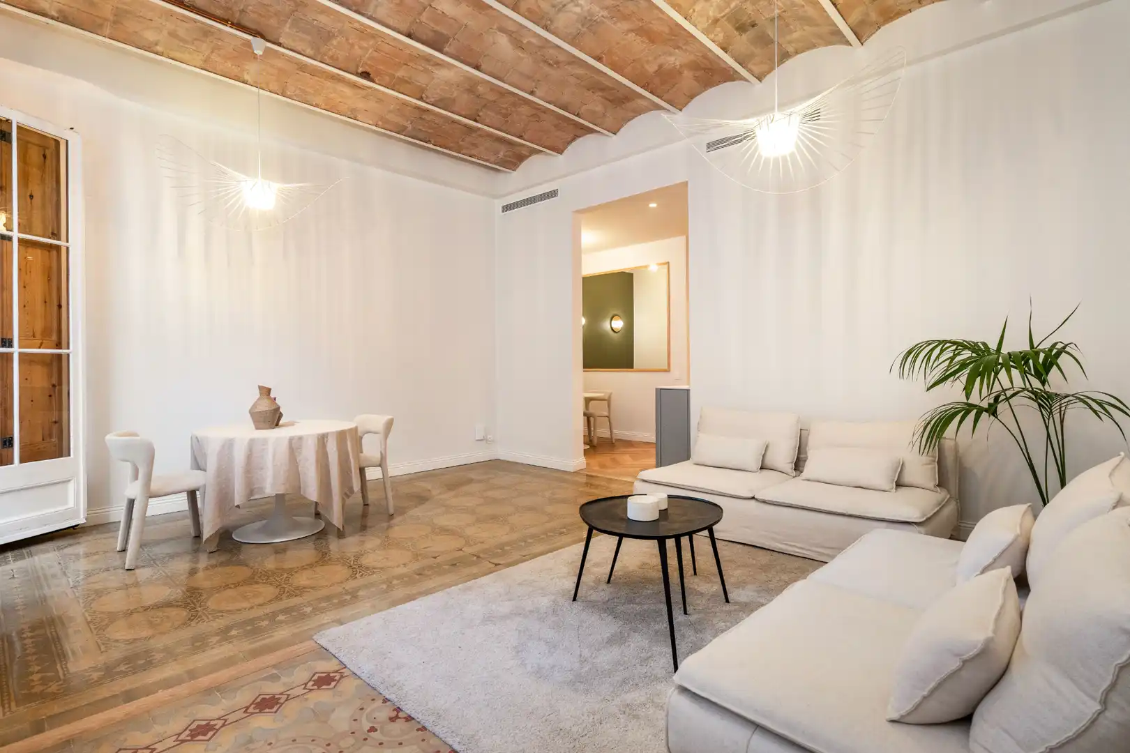 Sala de estar de Piso en venta en Barcelona con Aire acondicionado, Calefacción y Parquet