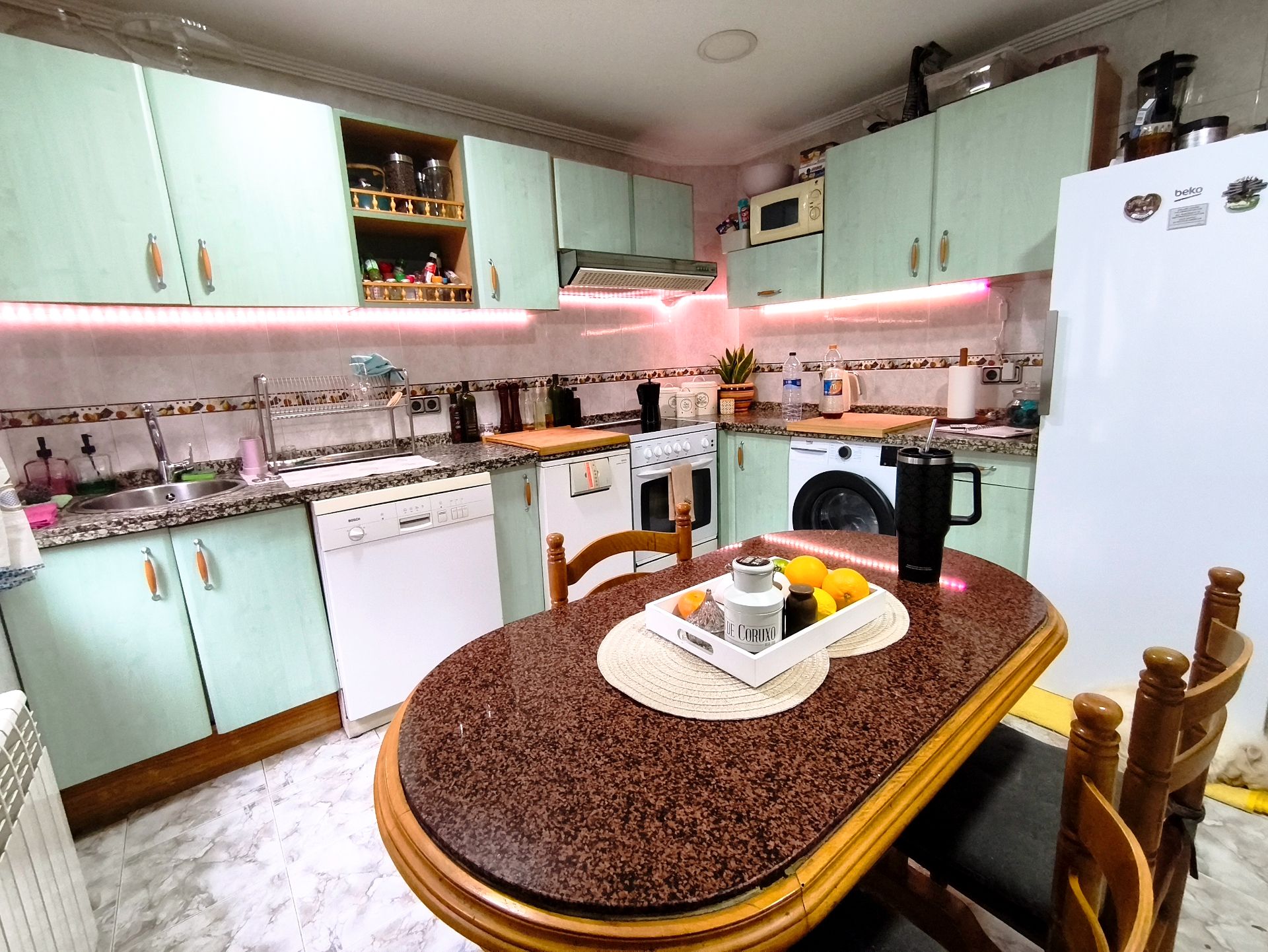 Kitchen of Flat for sale in Langreo  with Heating and Furnished