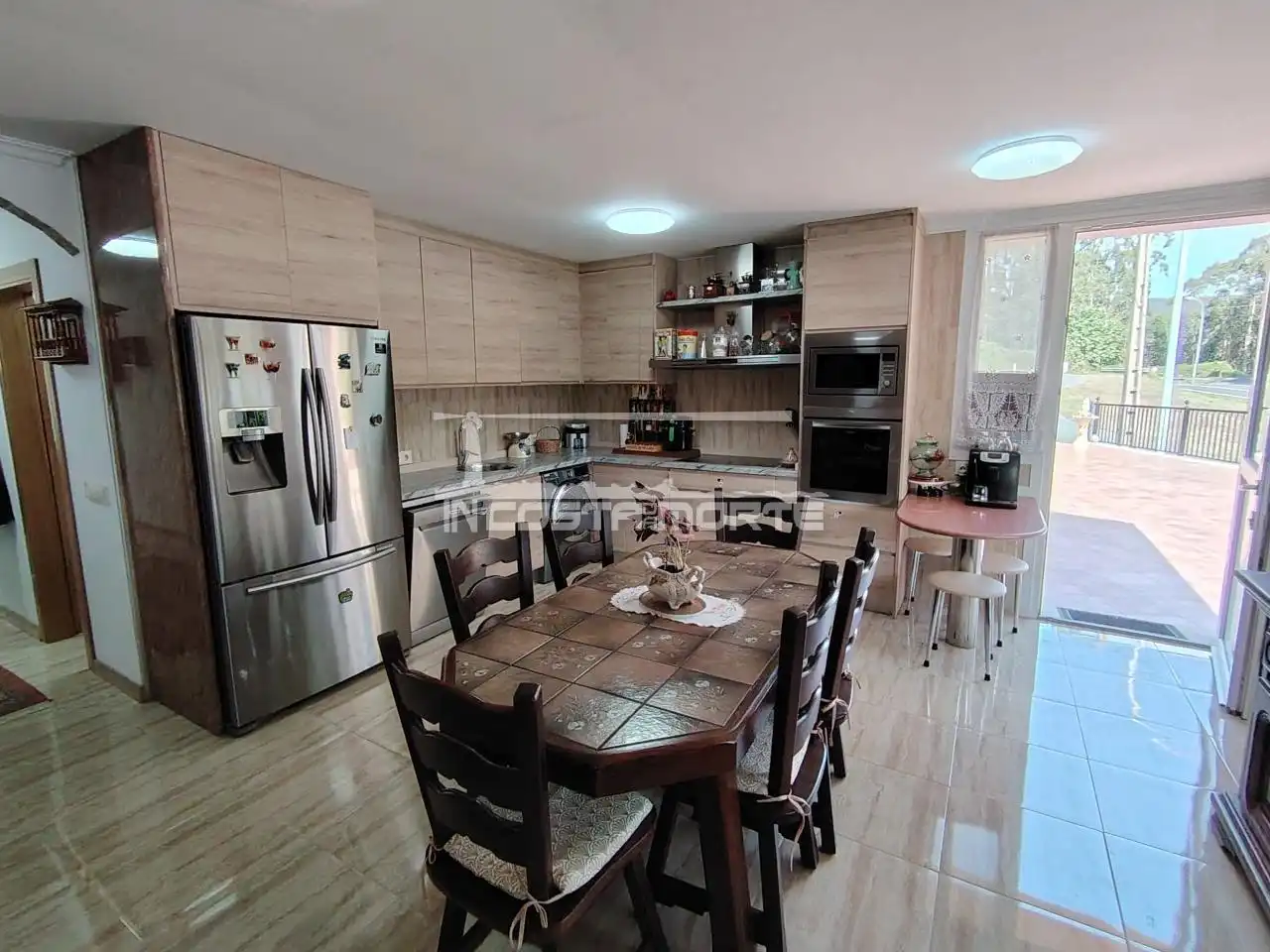 Kitchen of Detached homes for sale in Fisterra  with Heating, Terrace and Storage room