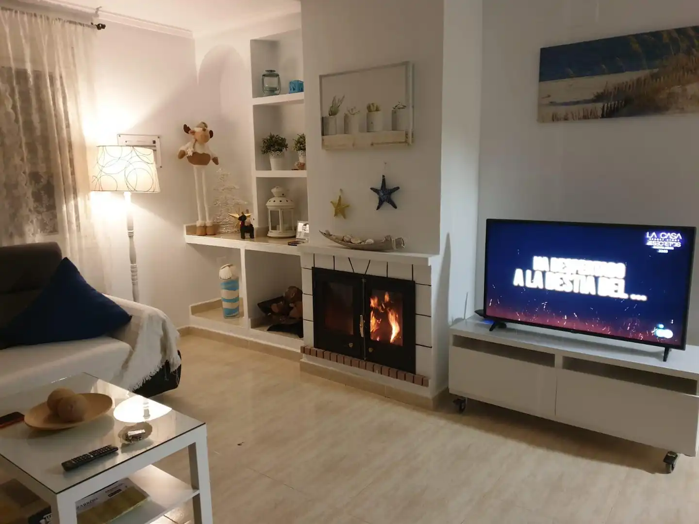 Sala de estar de Casa o chalet en venta en Mazarrón con Aire acondicionado, Jardín privado y Piscina