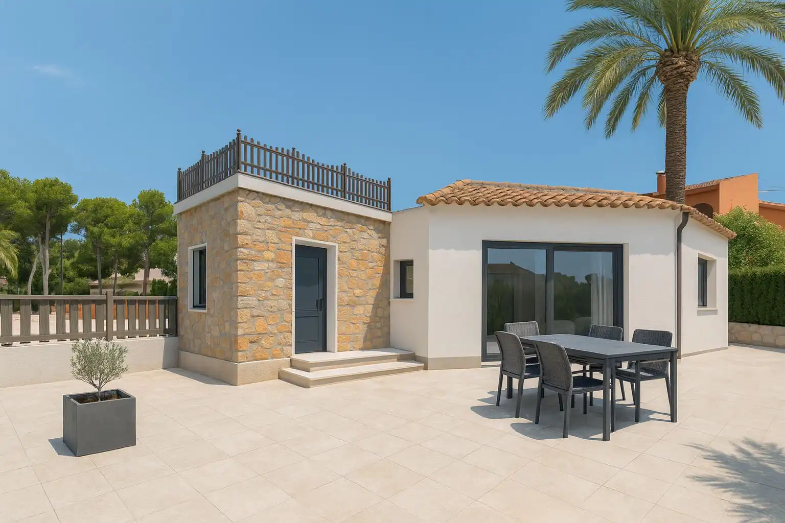 Terrace of Commercial properties for sale in Jávea / Xàbia  with Air Conditioner