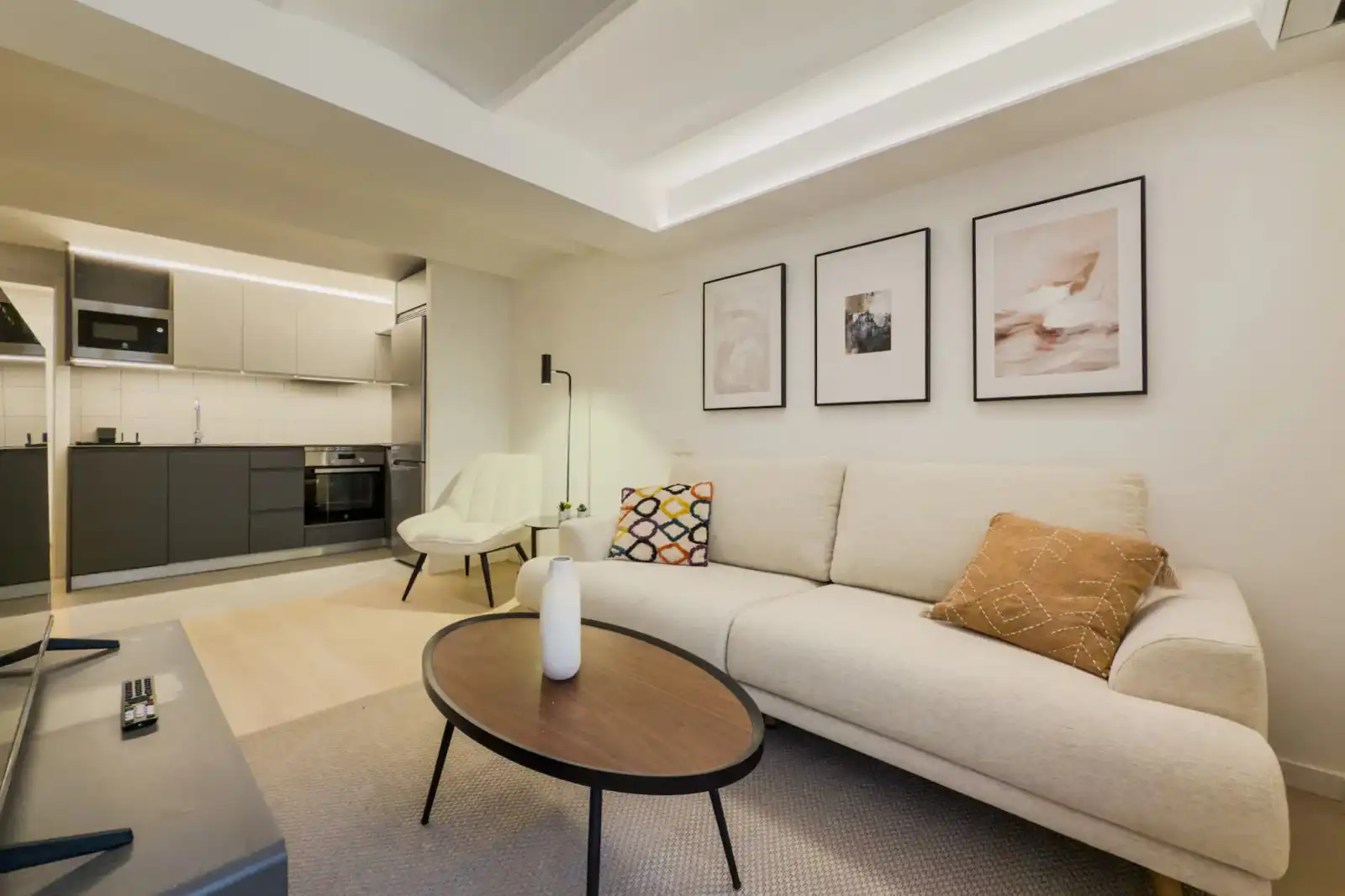 Wohnzimmer von Wohnung zur Miete in Sants - Montjuïc