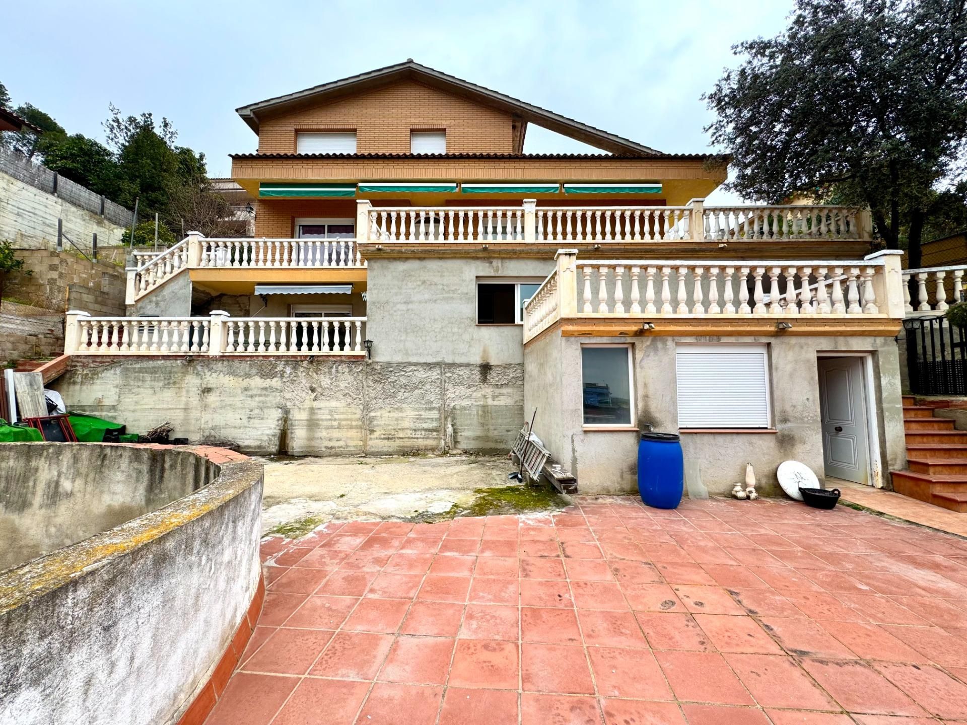 Exterior view of House or chalet for sale in Viladecavalls  with Heating, Private garden and Terrace