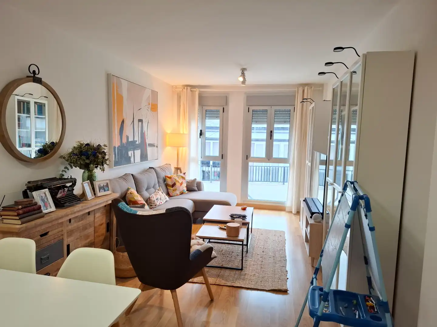 Living room of Flat for sale in Viveiro  with Heating, Storage room and Furnished