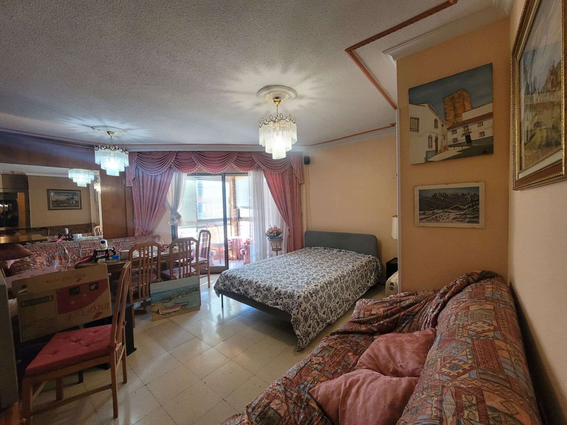 Bedroom of Flat for sale in  Madrid Capital  with Air Conditioner, Heating and Terrace