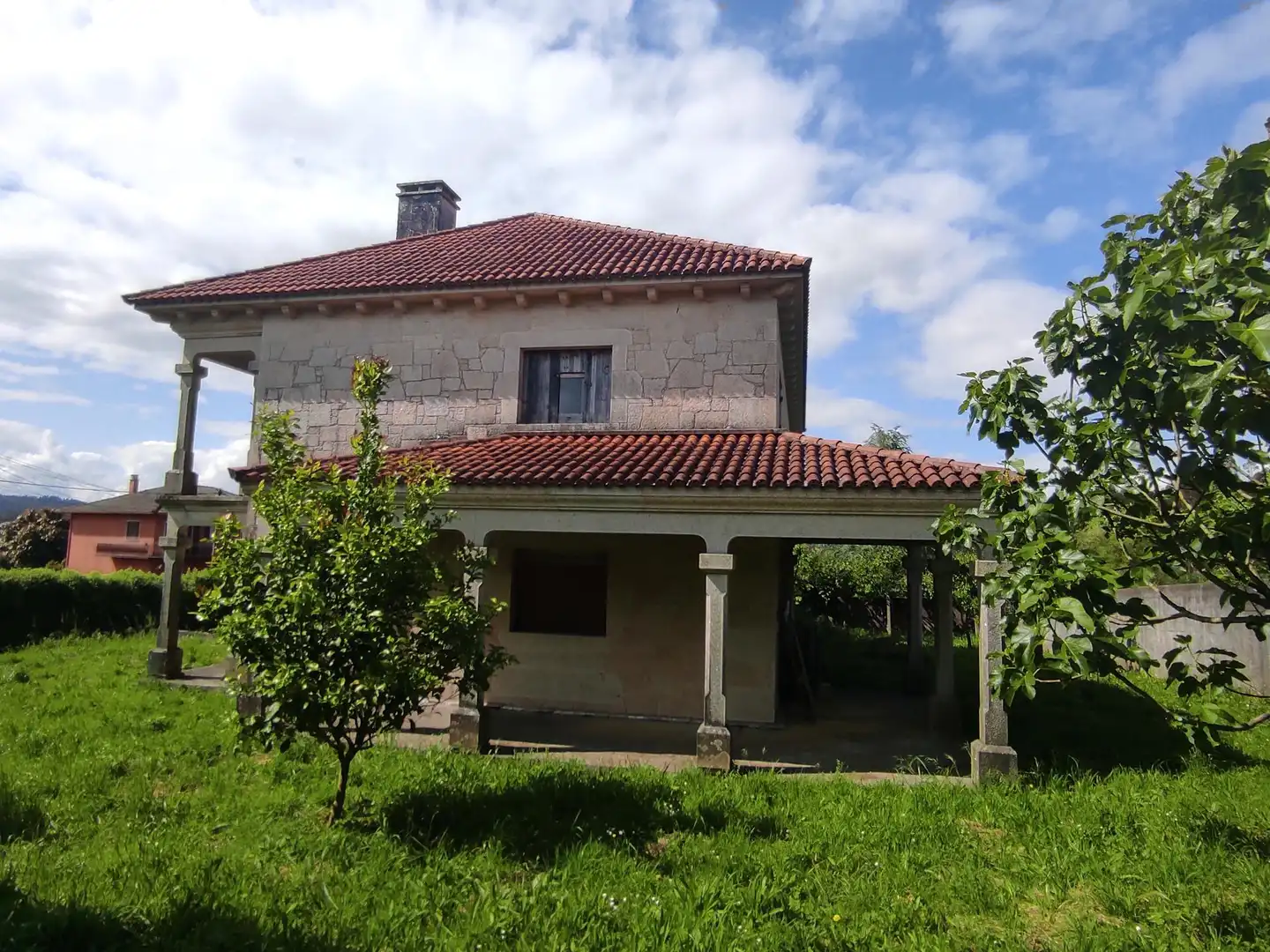 Exterior view of Houses for sale in Santiago de Compostela   with Private garden and Terrace