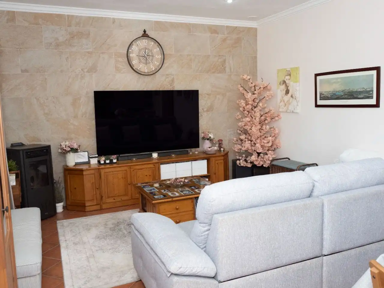 Sala de estar de Casa o chalet en venta en Sant Lluís con Aire acondicionado, Terraza y Piscina