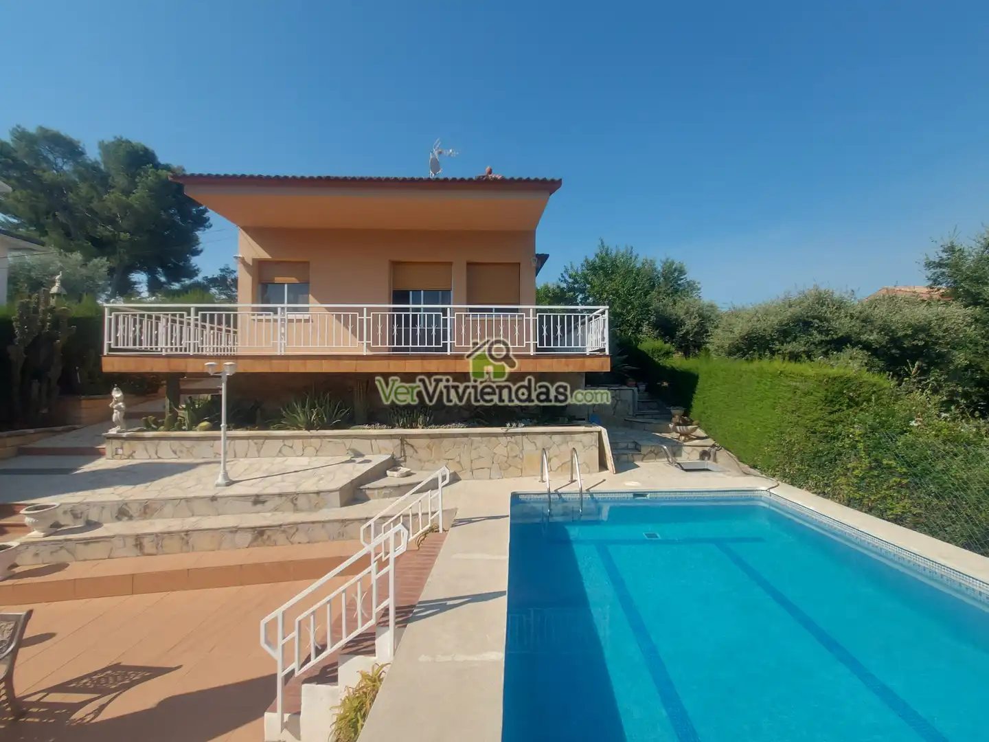 Vista exterior de Casa o xalet en venda en Piera amb Calefacció, Jardí privat i Terrassa