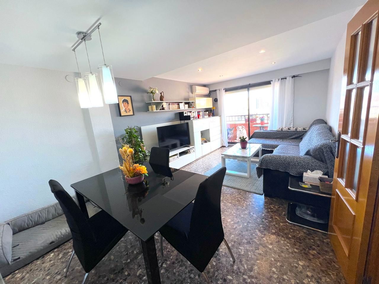 Living room of Flat for sale in  Valencia Capital  with Air Conditioner, Heating and Terrace
