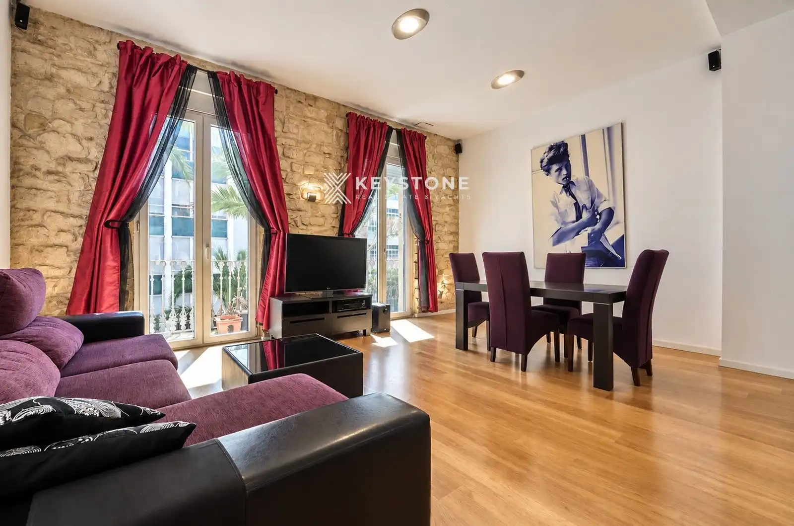 Sala de estar de Piso de alquiler en Alicante / Alacant con Aire acondicionado, Calefacción y Terraza