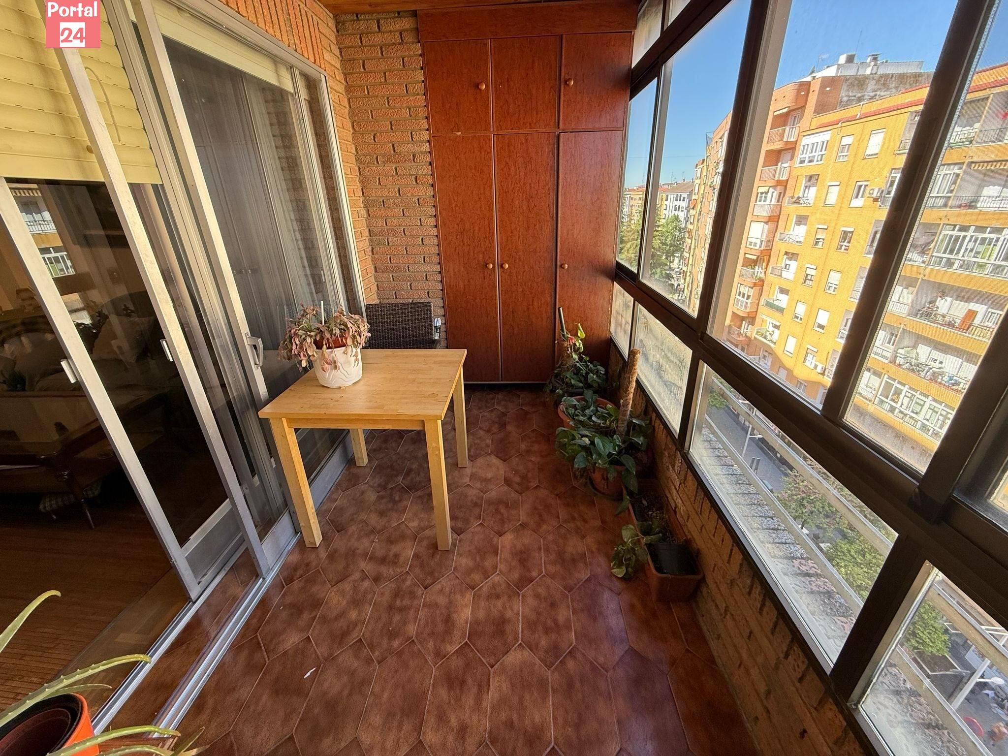 Balcony of Flat for sale in Badajoz Capital  with Heating, Parquet flooring and Terrace