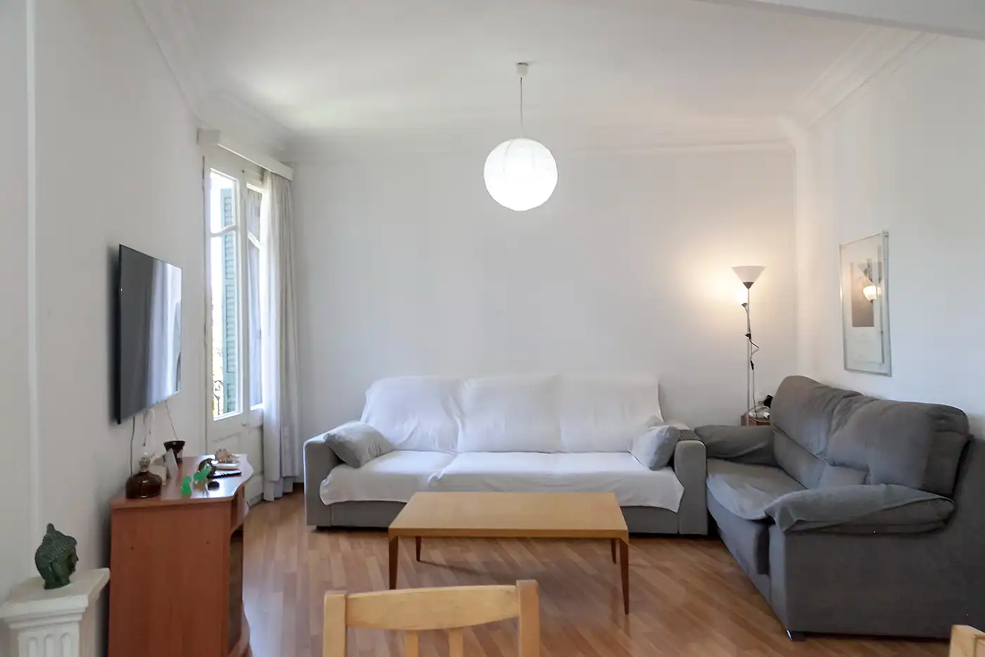 Sala de estar de Piso en venta en Barcelona con Balcón