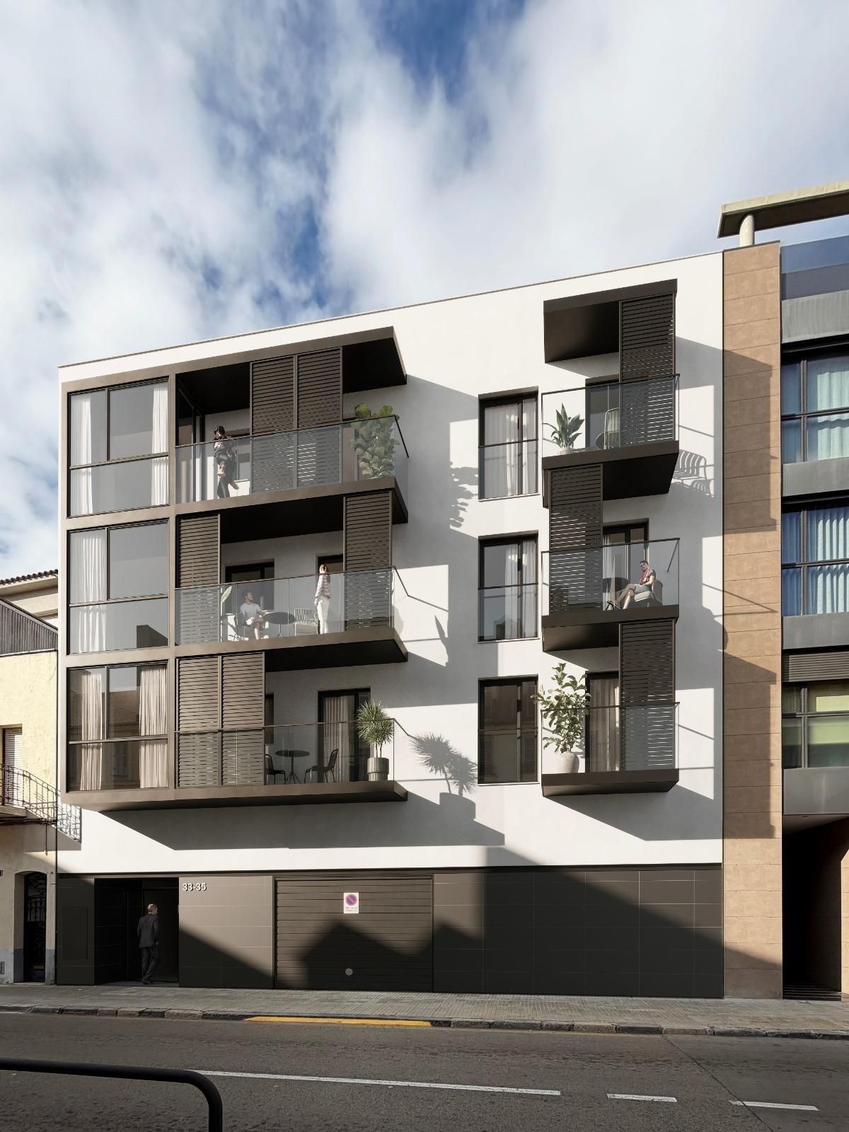 Vista exterior de Pis en venda en Vilafranca del Penedès amb Terrassa i Moblat